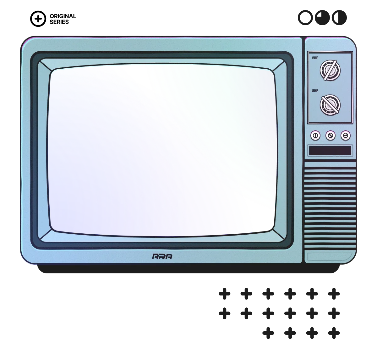 Illustration of interconnected computer monitors